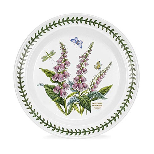 Portmeirion Botanic Garden Digitalis Purpurea Foxglove 10-in Dinner Plate 