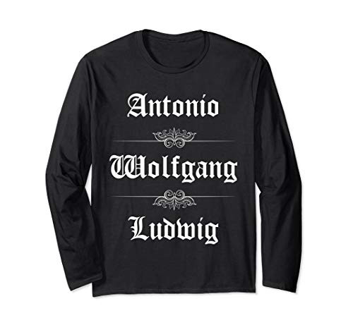 Antonio Vivaldi Wolfgang Amadeus Ludwig Van Beethoven Music Long Sleeve T-Shirt