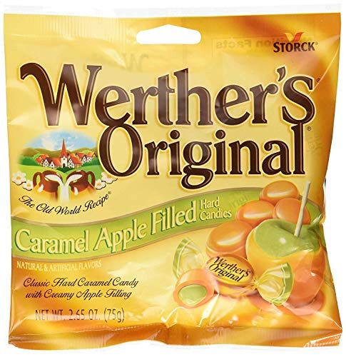 Werthers Original Caramel Apple Filled Hard Candies -pack of 9-