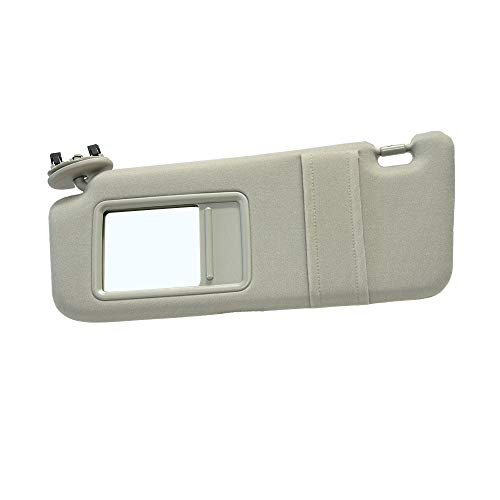A ABIGAIL Left Driver Side Sun Visor Replacement for 2007 2008 2009 2010 2011 Toyota Camry and Camry Hybrid Without Sunroof -Beige-