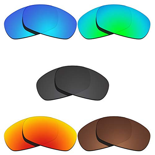Glintbay 5 Pairs Replacement Lenses for Costa Del Mar Brine Pack-BBRGB
