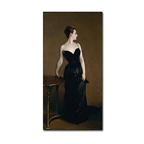 Trademark Fine Art Madame Pierre Gantreu by John Singer Sargent, 12x24-Inch Canvas Wall Art Trademark Fine Art Madame Pierre Gantreu by John Singer Sargent, 12x24-Inch Canvas Wall Art