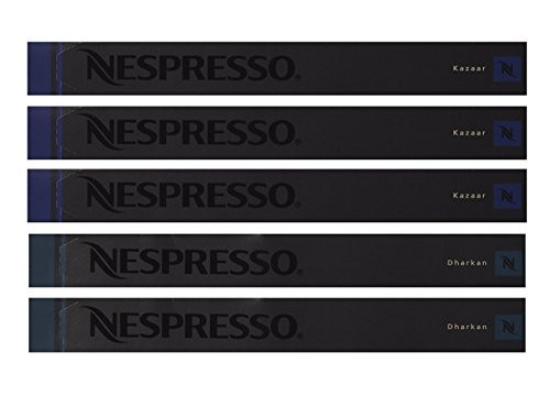 Nespresso OriginalLine: 30 Kazaar, 20 Dharkan - ''NOT compatible with Vertuoline''