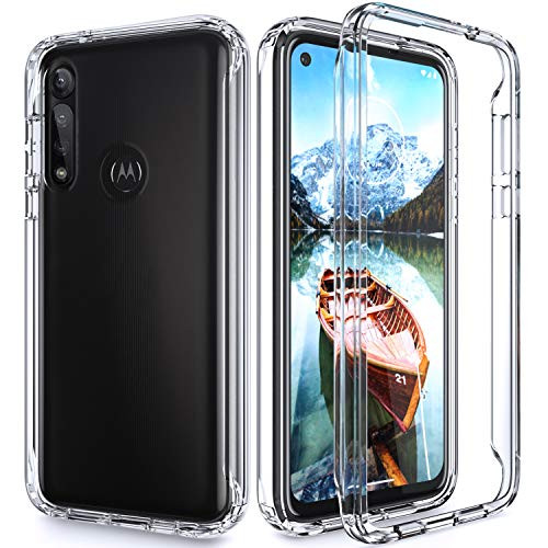 ANENQ Case for Moto G Power 2020  Motorola G Power Case  Transparent Heavy Duty Shock-Absorbing and Scratch-Resistant Protective with TPU Bumper and R