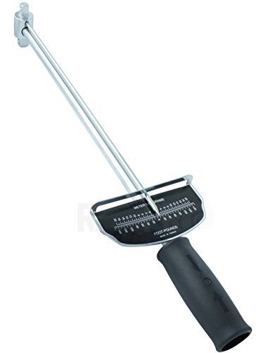 RAM-PRO Beam Style Torque Wrench  3-8 and 1-2 Dual Drives -0-150 Ft-Lb-0-20 KG-M- - Dial Deflection  Dual-Direction Measuring Torque Gauge - Great for