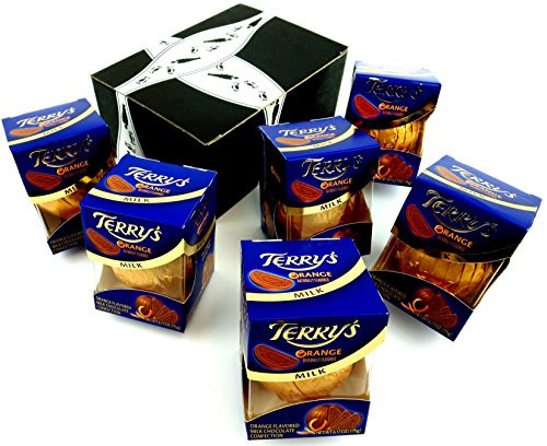 Terrys Milk Chocolate Oranges  5-53 oz Packages in a BlackTie Box -Pack of 6-