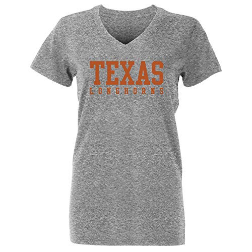 NCAA Texas Longhorns Womens Campus Classic Tee  Athletic Gray  Large
