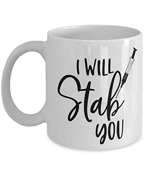 Nurse Coffee Mug Nurse Gifts for Women for Men I Will Stab You Mug Nurse Week Gifts Nurse Graduation Gifts for Women Nursing Gifts for Nurses Students Nurse Coffee Mug Nurse Gifts for Women for Men I Will Stab You Mug Nurse Week Gifts Nurse Graduation Gifts for Women Nursing Gifts for Nurses Students