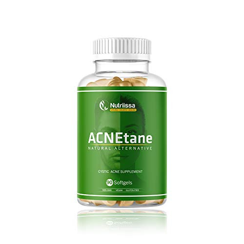 ACNEtane - All Natural Vitamin Supplement for Treating Acne 90 Veggie Softgels -Treats Hormonal Puberty Cystic Acne Internally- ACNEtane - All Natural Vitamin Supplement for Treating Acne 90 Veggie Softgels -Treats Hormonal Puberty Cystic Acne Internally-