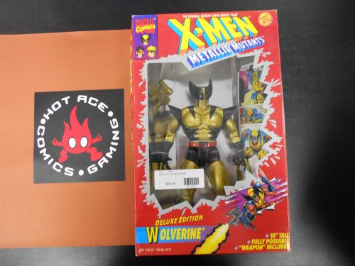X Men Wolverine Metallic Action Figure - 1994 Metallic Mutants Series - 10 inch Tall - Fully Posebale - Weapon Included - Toy Biz - Marvel - Limited E X Men Wolverine Metallic Action Figure - 1994 Metallic Mutants Series - 10 inch Tall - Fully Posebale - Weapon Included - Toy Biz - Marvel - Limited E