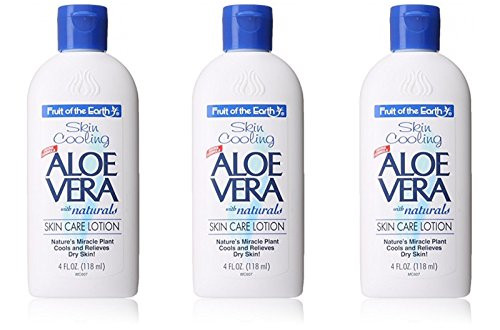 Fruit of the Earth Aloe Vera with Naturals Skin Care Lotion 4 Oz Travel Size -Pack of 3- Fruit of the Earth Aloe Vera with Naturals Skin Care Lotion 4 Oz Travel Size -Pack of 3-