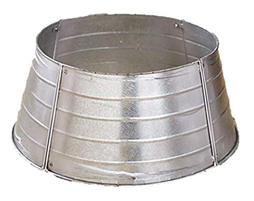 The Lakeside Collection Decorative Metal Christmas Tree Ring - Galvanized