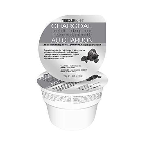 Masque Bar Charcoal Peel-Off Modeling Mask - For Acne  Blemishes  Oily Skin  Blackheads  Facial Pore Refiner - Made in Korea