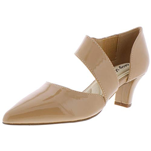 Easy Street womens Pump  Nude Patent  9 Wide US
