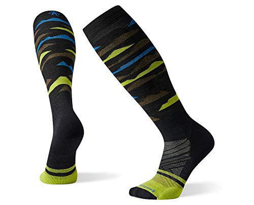 Smartwool PhD Ski Light Elite Pattern Black MD -Mens Shoe 6-8-5-