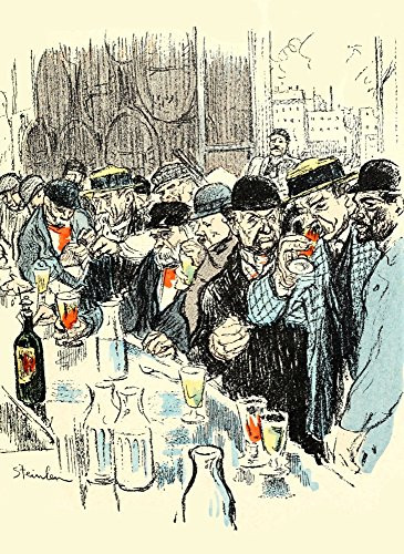 Posterazzi Dans la Vie 1901 at The bar Poster Print by Th_ophile Steinlen, (18 x 24)