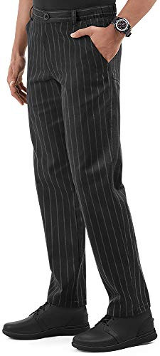 Mens Blue Stripe Executive Chef Pant -S-3X-