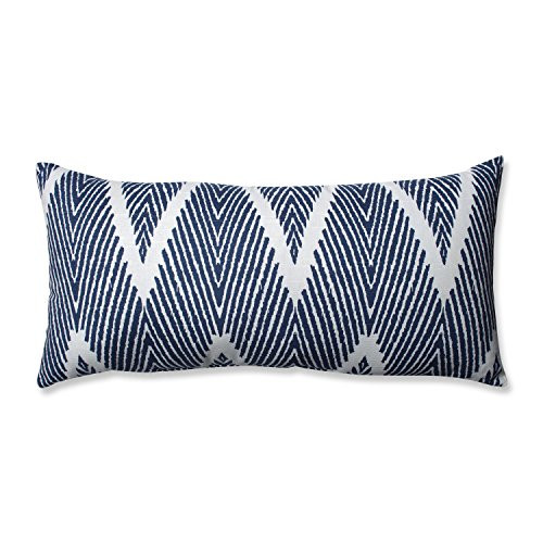 Pillow Perfect Bali Bolster Throw Pillow  Navy