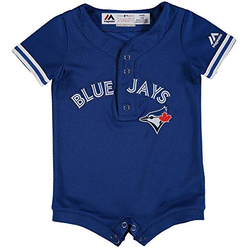 Outerstuff MLB Newborn Infants Cool Base Home Alternate Romper Jersey -6-9 Months Toronto Blue Jays Alternate Blue- Outerstuff MLB Newborn Infants Cool Base Home Alternate Romper Jersey -6-9 Months Toronto Blue Jays Alternate Blue-