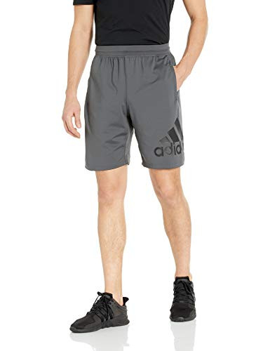 adidas Mens 4KRFT Sport 9-Inch Short Badge of Sport Gray Small