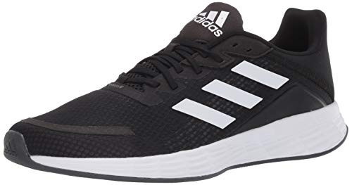 adidas Womens Duramo SL Running Shoe  Black-White-Grey  11