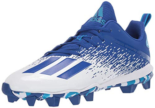 adidas Mens Adizero Spark Mid Football Shoe  Team Royal Blue-White  9