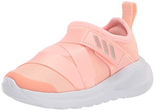 adidas unisex baby Fortarun X Running Shoe  Haze Coral-White-Grey  9 Toddler US