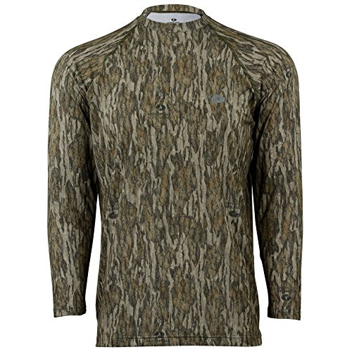 Mossy Oak Mens Camo Long Sleeve Performance Tech Tee Hunting Shirt Bottomland X-Large Mossy Oak Mens Camo Long Sleeve Performance Tech Tee Hunting Shirt Bottomland X-Large
