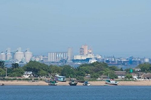 Africa Mozambique Maputo port area boats Poster Print by Cindy Miller Hopkins -29 x 19-