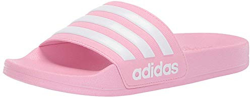 adidas unisex-child Adilette Shower Sandal  True Pink-White-True Pink  13K M US Little Kid