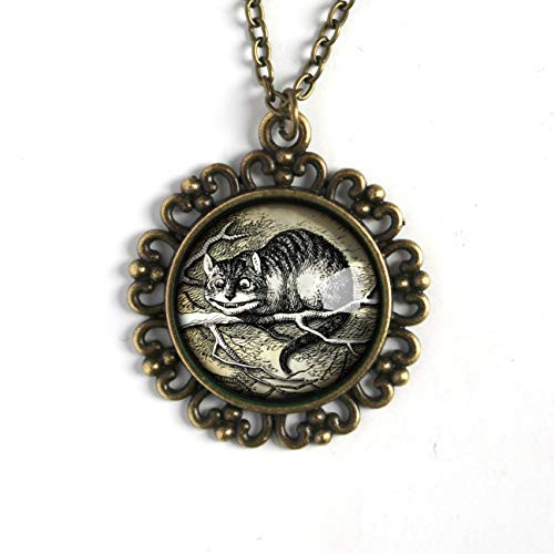 Alice in Wonderland Cheshire Cat pendant necklace