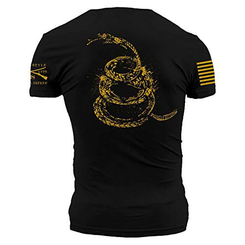 Grunt Style Gadsden Tracks Mens T-Shirt  Color Black  Size Medium