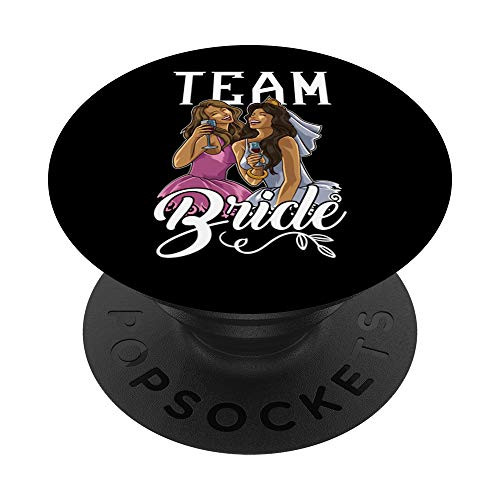 Team Bride - Bridal Party - Bride Squad - Wedding Party PopSockets Grip and Stand for Phones and Tablets