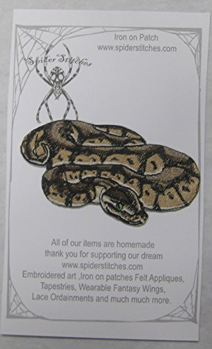 Awesome Royal Ball Python Snake Iron on Patch