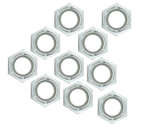 Allstar ALL16014-10 Thread Hex Nut with Nylon Insert - 10 Piece
