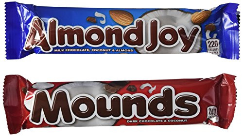 Almond Joy and Mounds 24 bar Variety Pack -2-Pound 8-3-Ounce-