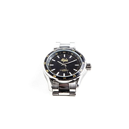 Alpha Phi Alpha Fraternity Brilliant Black Color Face Silver Watch