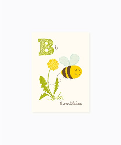 Sea Urchin Studio - B is for Bumblebee - ABC Alphabet Wall Art for Kids