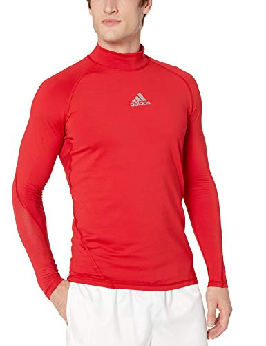 adidas Soccer Alphaskin Sport Long sleeve Climawarm Tee  Power Red  X-Large