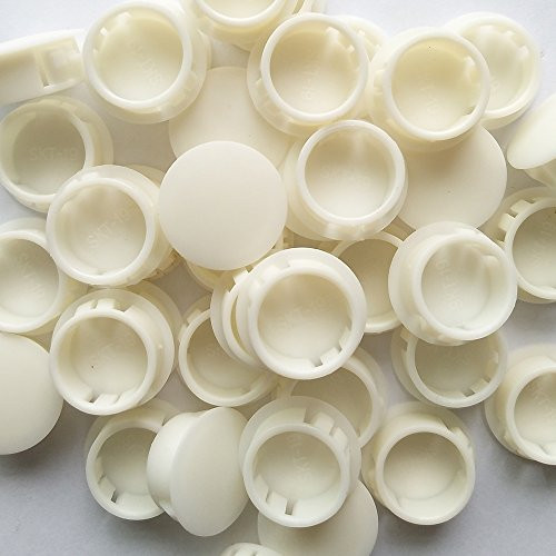 YEJI 50PCS 3-4  19mm  0-74in Panel Plugs Hole Plugs -Mounting Hole 18-9-19mm-  Plastic Flush Type Hole Plugs  Home Furniture Fastener  Plastic Pipe