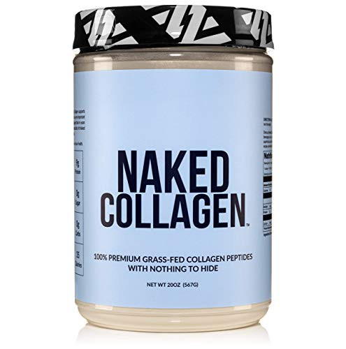 Naked Collagen - Collagen Peptides Protein Powder  60 Servings Pasture-Raised  Grass-Fed Hydrolyzed Collagen Supplement - Paleo Friendly  Non-GMO  Ket