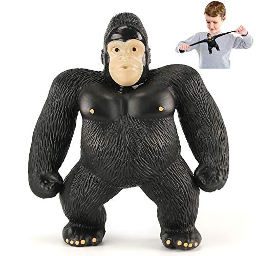 Nasidear Stretch Gorilla Figure Stretch Gorilla for Twisting Pulling Bending Stretchy Gorilla Action Figure for Kids Child Boys Girls