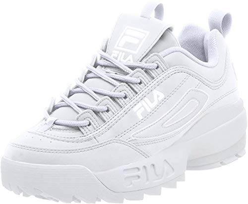 Fila mens Strada Disruptor fashion sneakers  White-White-White  11 US