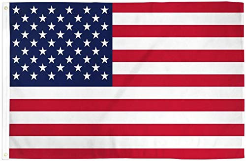 ERT American Flag 3x5  Premium Nylon with Bright Vibrant Color and Brass Grommets for Indoors and Outdoors US Flag
