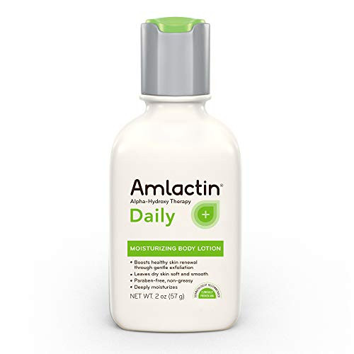 AmLactin Daily Moisturizing Body Lotion  2 Ounce -Pack of 1- Travel Size Bottle  Paraben Free