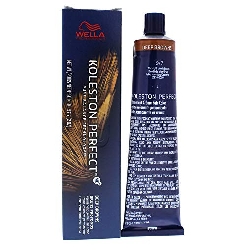 Wella Koleston Perfect Permanent Creme Haircolor - 9 7 Very Light Blonde-brown By for Unisex - 2 Ounce Hair Color  2 Ounce