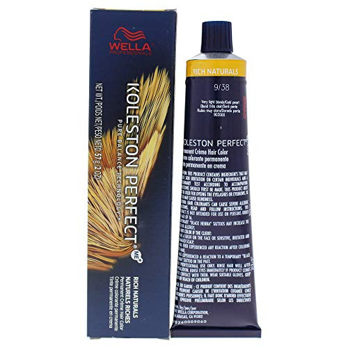 Wella Koleston Perfect Permanent Creme Hair Color - 9 38 Very Light Blonde-gold Pearl By for Unisex - 2 Ounce Hair Color  2 Ounce