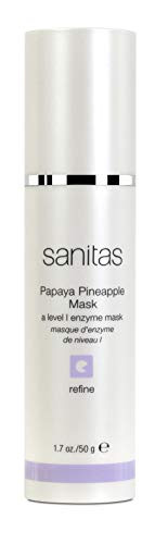 Sanitas Skincare Papaya Pineapple Mask  Exfoliating Cream Mask  1-7 Ounce