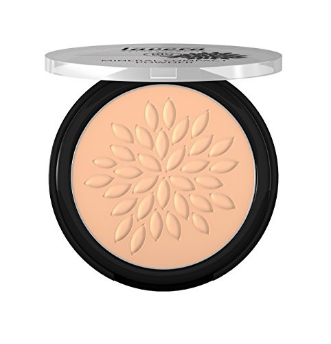 Lavera Natural Mineral Compact Powder -Honey-  Fix Concealer and Foundation -For Those With Medium Skin Tones- 7g-0-23oz