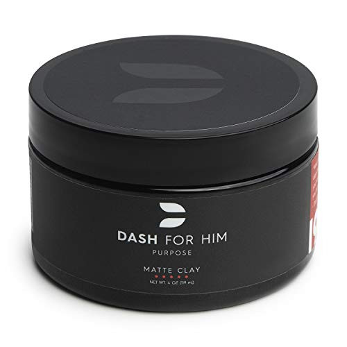 Dash For Him Hair Clay for Men  Pliable Molding Cream Product That Gives Strong Hold with a Matte Finish 4 oz